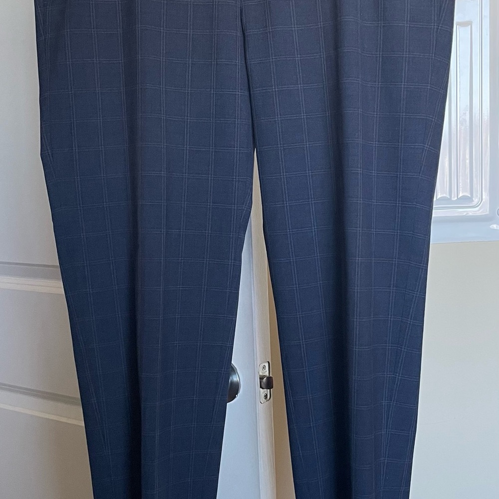 Ralph Lauren Navy Plaid Trousers